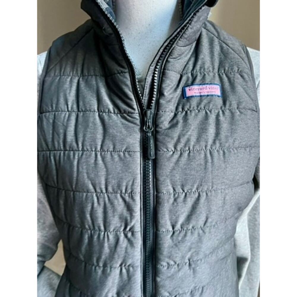 Vineyard Vines Performance gray puffer vest jacket size S - Picture 2 of 5